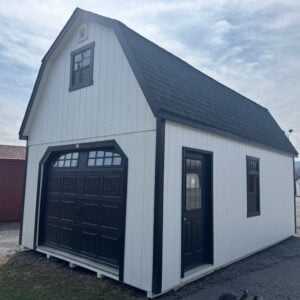 14x24 2 Story Garage Side View