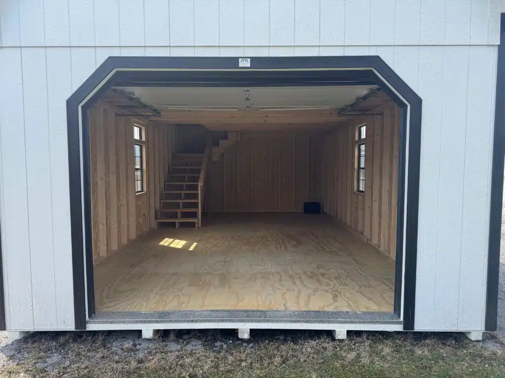 14x24 2 Story Garage Interior