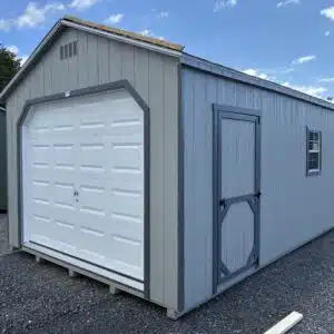 12x24 Smartside A-Frame Garage (2075S) – Front Right View with 3’ Door